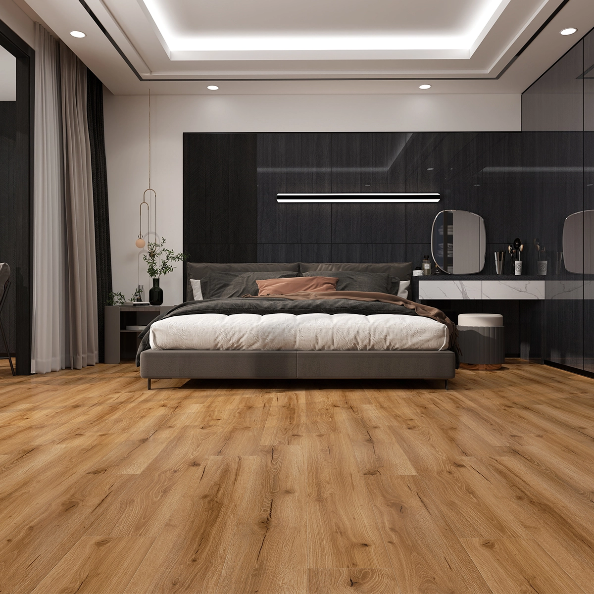 SPC Plank Аmber Оak 625 в интериор